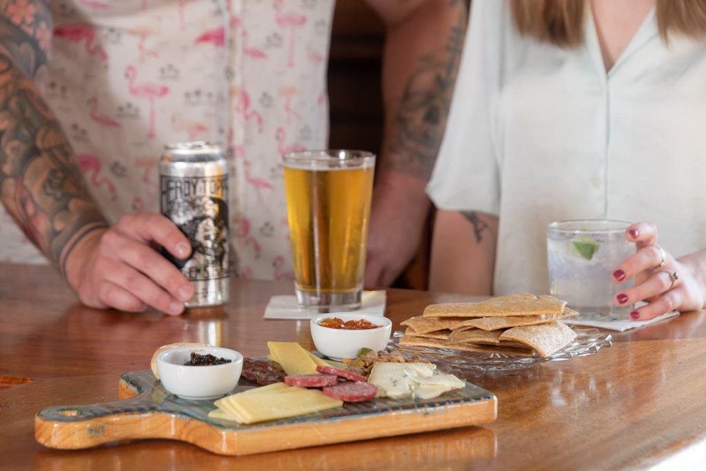 Cheese Charcuterie Board in the Pub