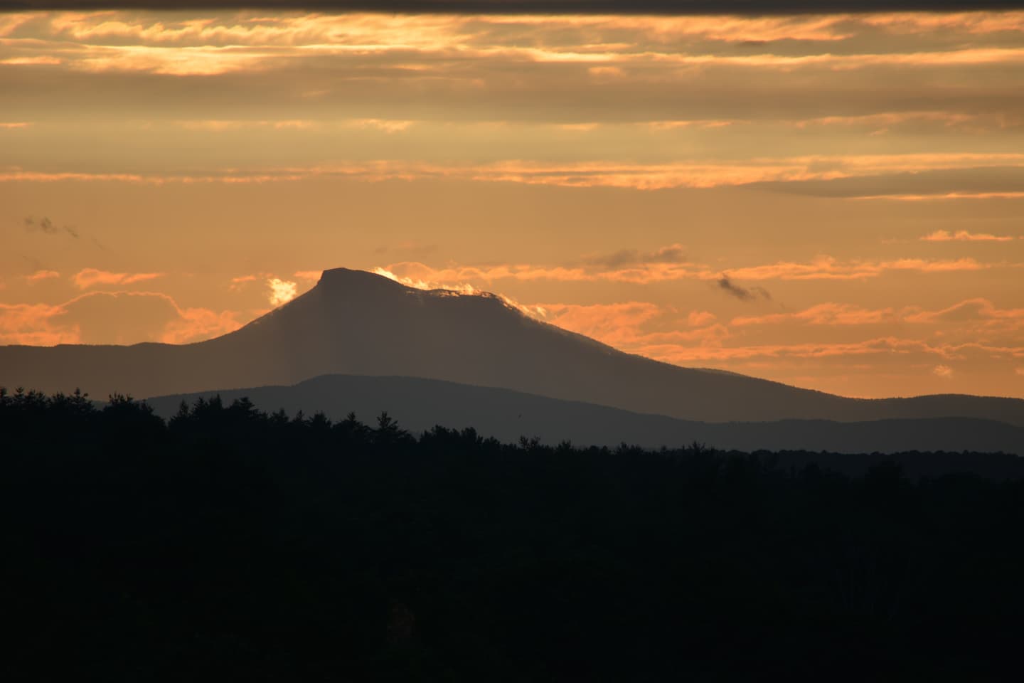 Camel's Hump in Vermont at sunrise